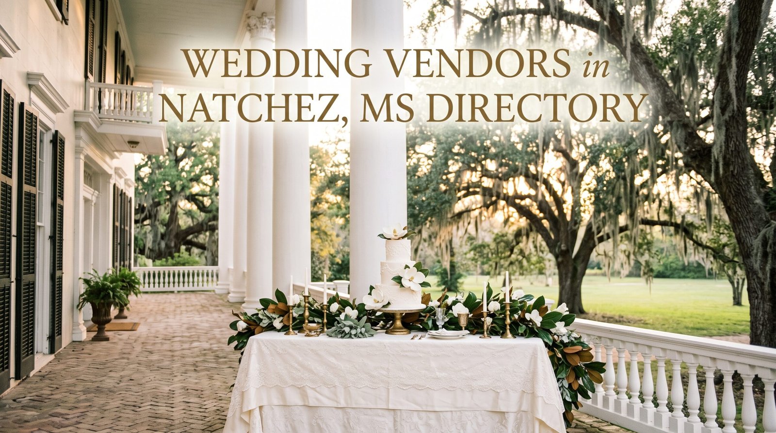 Wedding Vendors in Natchez MS: Florists, Caterers, Cakes, DJs and Venues