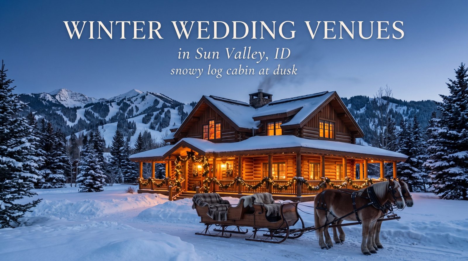 Winter Wedding Venues in Sun Valley ID: A Planning Timeline for Snow Season