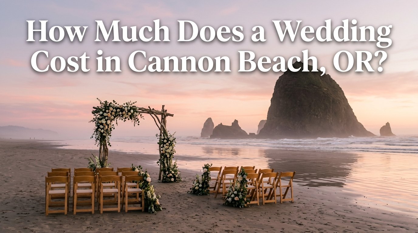 How much does a wedding cost in Cannon Beach OR budget beach ceremony