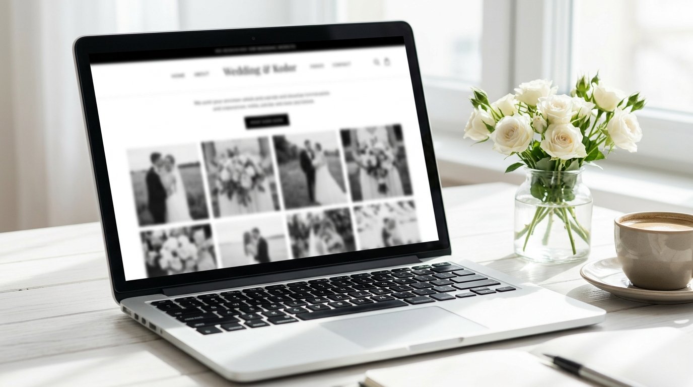 Wedding website photo gallery for sharing wedding photos with guests
